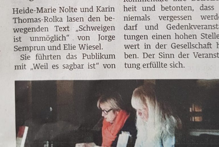 Foto Karin und Heidi Lesung Foto Karin und Heidi Lesung
